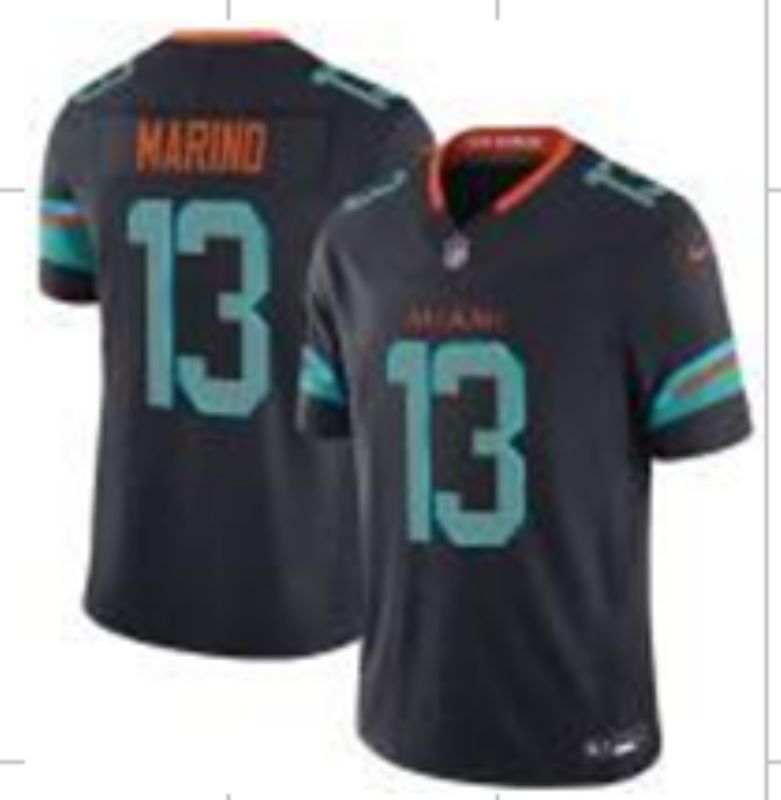 Men Miami Dolphins #13 Marino black Nike 2025 Limited Nike NFL Jersey 05->miami dolphins->NFL Jersey